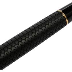 Pre Owned Chopard Racing Black Rubber Yellow Gold Plated Rollerball Pen