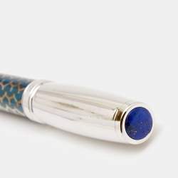 Pre Owned Chopard Blue Sterling Silver Racer Limited Edition Rollerball Pen