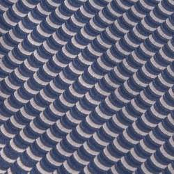 Chopard Navy Blue Jacquard Pattern Silk Traditional Tie