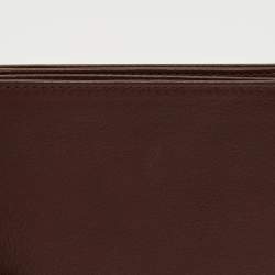 مملوكة مسبقًا محفظة شوپارد بطيّتين جلد بني مع طقم قلم حبر جاف