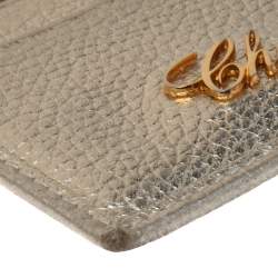 Chopard Gold Leather Happy Card Holder with Chain
