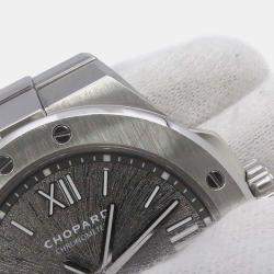Chopard Grey Stainless Steel Alpine Eagle 298600-3002 Automatic Men's Wristwatch 41 mm