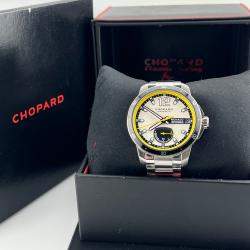 Pre Owned Chopard Grand Prix De Monaco Historique 158569-3001 Automatic White Stainless Steel Men's Wristwatch 44 mm
