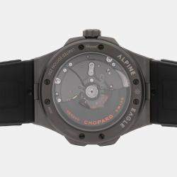 Pre Owned Chopard Alpine Eagle SL Cadence 8HF 298600-3028 Black Titanium Automatic Men's Watches 41mm