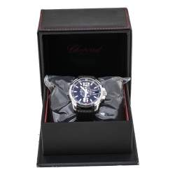 Chopard Black Stainless Steel Rubber MIlle Miglia GT XL 16-8514-3001 Men's Wristwatch 44 mm