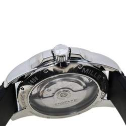 Chopard Black Stainless Steel Rubber MIlle Miglia GT XL 16-8514-3001 Men's Wristwatch 44 mm