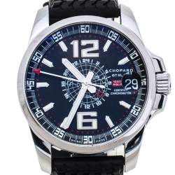 Chopard Black Stainless Steel Rubber MIlle Miglia GT XL 16-8514-3001 Men's Wristwatch 44 mm