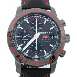 Pre Owned Chopard Black PVD Stainless Steel Mille Miglia 8992 GMT Speed Black 2 Men's Wristwatch 42 mm