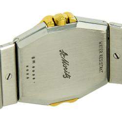 Pre Owned Chopard Silver 18K Yellow Gold And Stainless Steel St Moritz Men's Wristwatch 30 MM