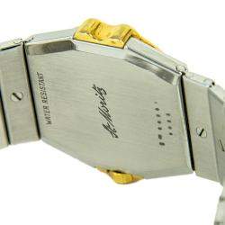 Pre Owned Chopard Silver 18K Yellow Gold And Stainless Steel St Moritz Men's Wristwatch 30 MM