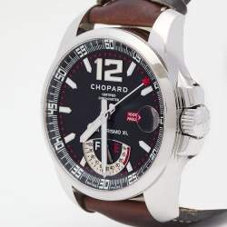ساعة يد رجالية شوبارد ميل ميغليا GT XL 8997 جلد ستانلس ستيل سوداء 44 مم