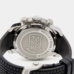 Chopard Black Stainless Steel Rubber Mille Miglia GTS Chronograph 8571 Men's Wristwatch 44 mm