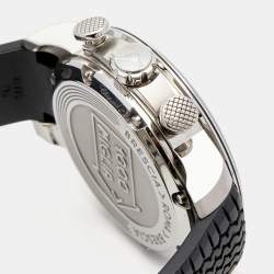 Chopard Black Stainless Steel Rubber Mille Miglia GTS Chronograph 8571 Men's Wristwatch 44 mm