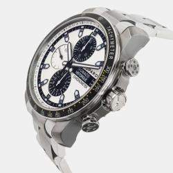 Pre Owned Chopard Silver Stainless Steel And Titanium Monaco Historique 158570-3003 Men's Wristwatch 44.5 mm