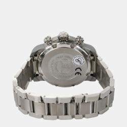 Pre Owned Chopard Silver Stainless Steel And Titanium Monaco Historique 158570-3003 Men's Wristwatch 44.5 mm