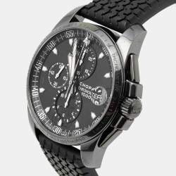 Chopard Black DL Coated Stainless Steel Rubber Mille Miglia GT XL 168459-3022 Men's Wristwatch 44 mm