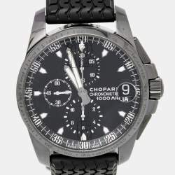 Chopard Black DL Coated Stainless Steel Rubber Mille Miglia GT XL 168459-3022 Men's Wristwatch 44 mm
