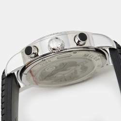 Chopard Silver Stainless Steel Rubber MIlle Miglia 8920 Men's Wristwatch 40 mm