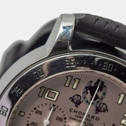 Chopard Silver Stainless Steel Rubber MIlle Miglia 8920 Men's Wristwatch 40 mm