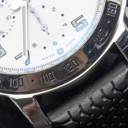 Chopard Silver Stainless Steel Rubber MIlle Miglia 8920 Men's Wristwatch 40 mm
