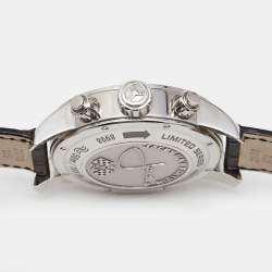 Chopard Silver Stainless Steel Alligator Mille Miglia Jacky Ickx Limited Edition 168998-3002 Men's Wristwatch 42 mm