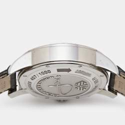 Chopard Silver Stainless Steel Alligator Mille Miglia Jacky Ickx Limited Edition 168998-3002 Men's Wristwatch 42 mm
