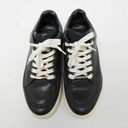 Pre Owned Dior Homme Grey Leather And Suede Low Top Sneakers Size 39