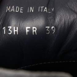 Pre Owned Dior Homme Grey Leather And Suede Low Top Sneakers Size 39