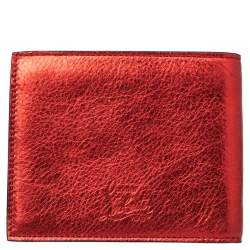 Christian Louboutin Red Spike Leather Paros Wallet