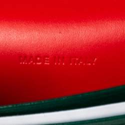 Pre Owned Christian Louboutin Green Leather Loubeka Business Card Case