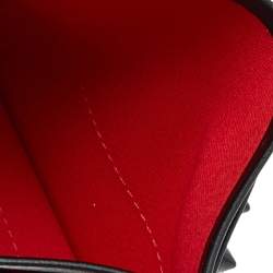 Pre Owned Christian Louboutin Black Leather Kios Spiked Card Holder