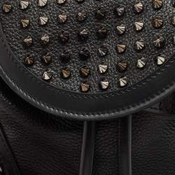Christian Louboutin Black/Red Leather and Rubber Small Explorafunk Backpack