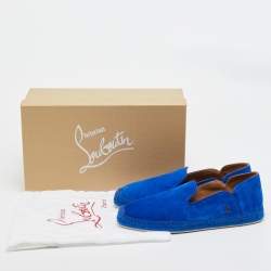 Christian Louboutin Blue Suede Espadon Espadrilles Size 42 
