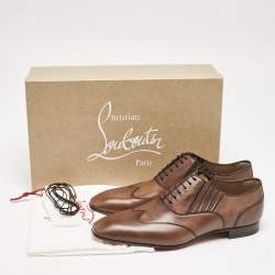 Christian Louboutin Brown Leather My Amor W Oxfords Size 42