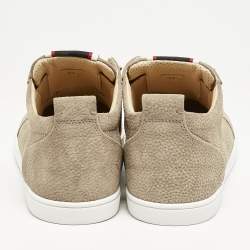 Christian Louboutin Beige Suede F.A.V Fique A Vontade Sneakers Size 42.5