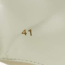 Pre Owned Christian Louboutin Multicolor Canvas and Leather No Limit Greek Sneakers Size 41