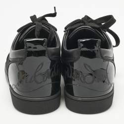 مملوكة مسبقًا حذاء رياضي كريستيان لوبوتان رانتلواو شبكي وجلد أسود مقاس 40.5