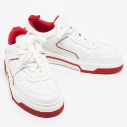 مملوكة مسبقًا حذاء رياضي كريستيان لوبوتان برقبة منخفضة أسترو لوبي سترس سويدي رمادي مقاس 41.5