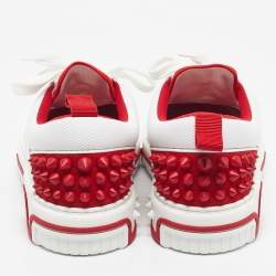 مملوكة مسبقًا حذاء رياضي كريستيان لوبوتان برقبة منخفضة أسترو لوبي سترس سويدي رمادي مقاس 41.5