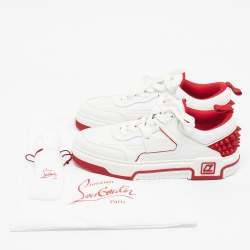 مملوكة مسبقًا حذاء رياضي كريستيان لوبوتان برقبة منخفضة أسترو لوبي سترس سويدي رمادي مقاس 41.5