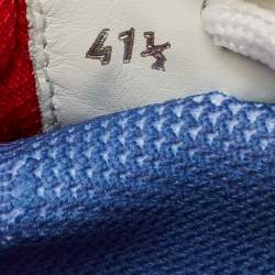 Pre Owned Christian Louboutin Blue/White Denim Astroloubi Sneakers Size 41.5