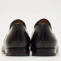 Pre Owned حذاء أكسفورد كريستيان لوبوتان جريجو جلد بني مقاس 43.5