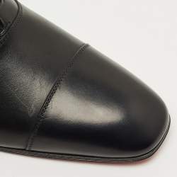 Pre Owned حذاء أكسفورد كريستيان لوبوتان جريجو جلد بني مقاس 43.5