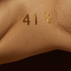 Pre Owned Christian Louboutin Multicolor Lurex Fabric and Patent Leather Louis Lace Up Sneakers Size 41.5