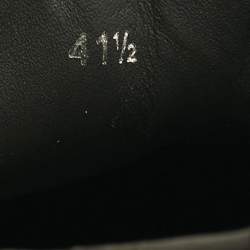 Pre Owned Christian Louboutin Black Glitter and Leather Adolon Low Top Sneakers Size 41.5