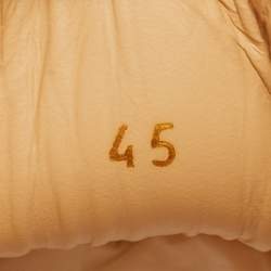 مم�لوكة مسبقًا حذاء رياضي كريستيان لوبوتان لوبيشارك جلد أبيض رقبة منخفضة مقاس 45