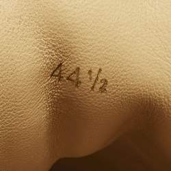 Pre Owned Christian Louboutin Louis Junior Spikes Size 44.5 Black Suede Low Top Sneakers