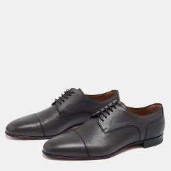 Christian Louboutin Dark Brown Surcity Minigraine Derby Size 43