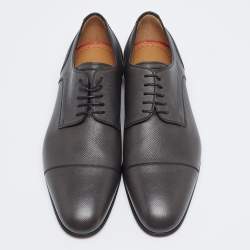Christian Louboutin Dark Brown Surcity Minigraine Derby Size 43