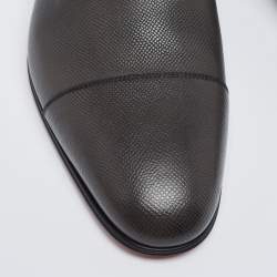 Christian Louboutin Dark Brown Surcity Minigraine Derby Size 43